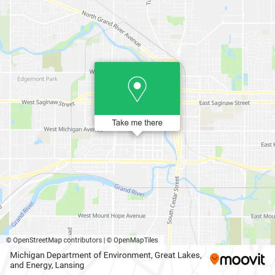 Michigan Department of Environment, Great Lakes, and Energy map