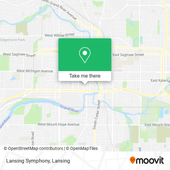 Lansing Symphony map