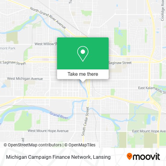 Michigan Campaign Finance Network map