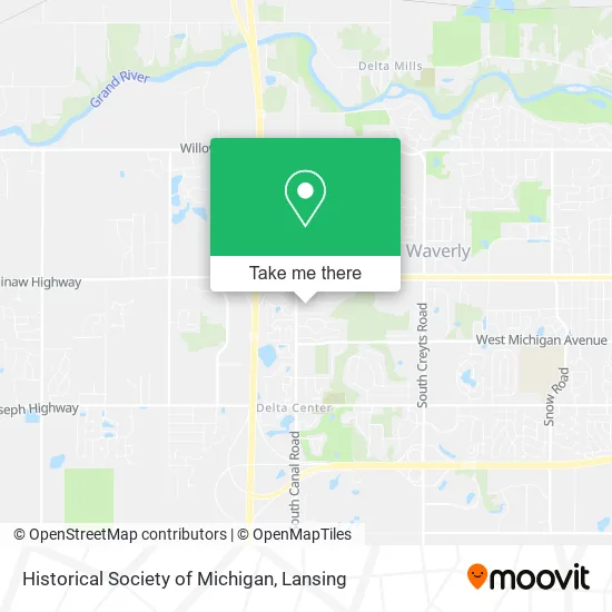 Historical Society of Michigan map
