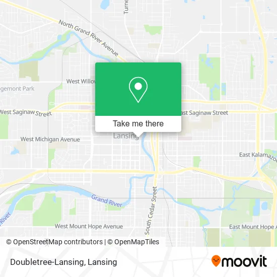 Doubletree-Lansing map