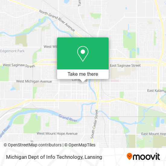 Michigan Dept of Info Technology map