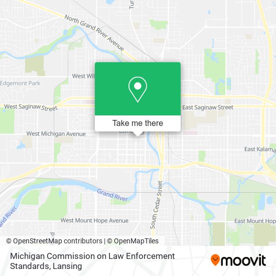 Michigan Commission on Law Enforcement Standards map