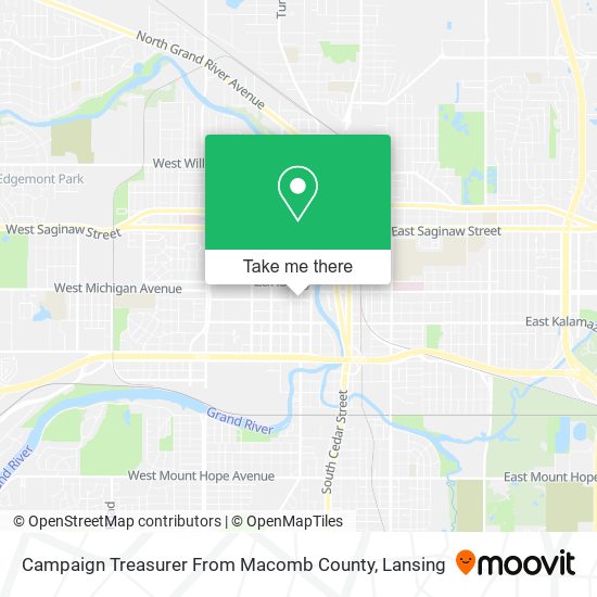 Campaign Treasurer From Macomb County map
