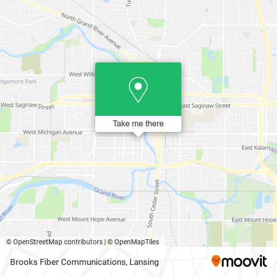 Brooks Fiber Communications map