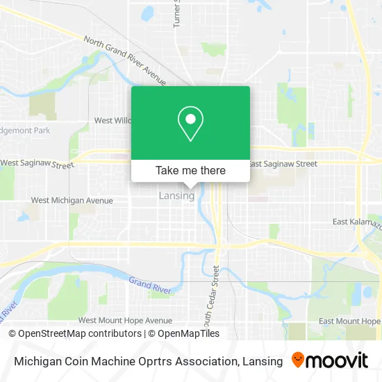 Michigan Coin Machine Oprtrs Association map