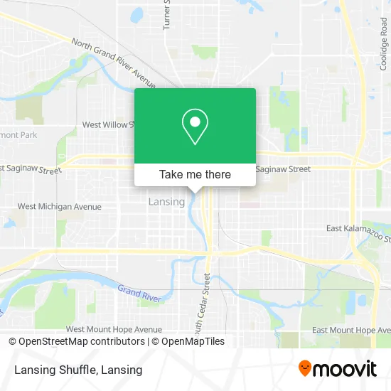 Lansing Shuffle map