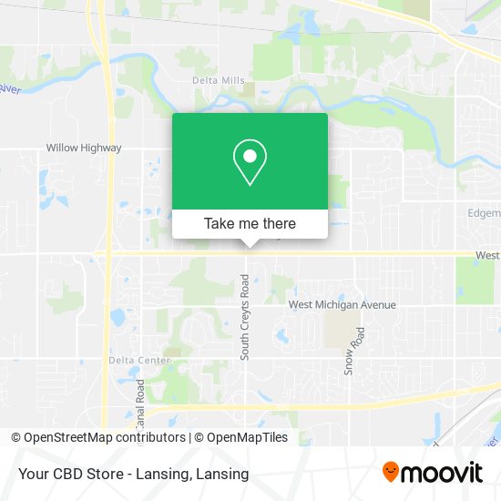 Mapa de Your CBD Store - Lansing