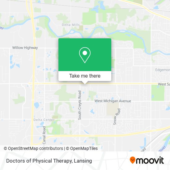 Doctors of Physical Therapy map