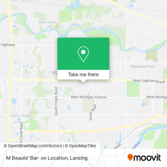 M Beaute' Bar- on Location map