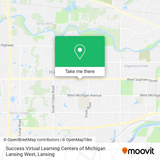 Mapa de Success Virtual Learning Centers of Michigan Lansing West