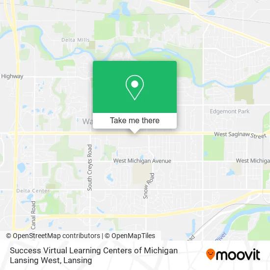 Mapa de Success Virtual Learning Centers of Michigan Lansing West