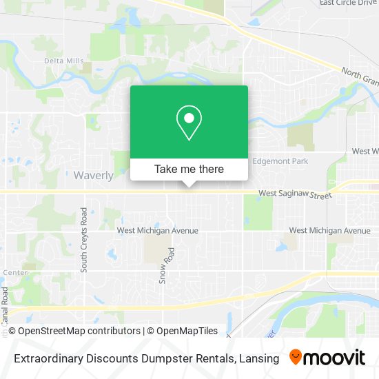 Extraordinary Discounts Dumpster Rentals map