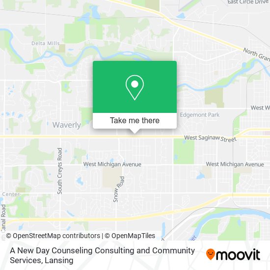 A New Day Counseling Consulting and Community Services map