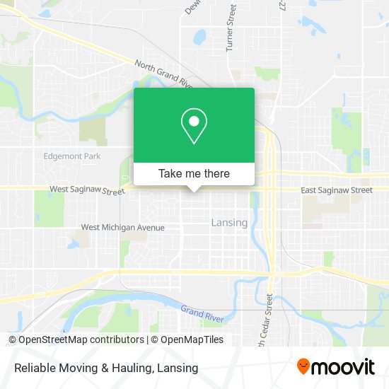 Reliable Moving & Hauling map