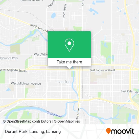 Durant Park, Lansing map