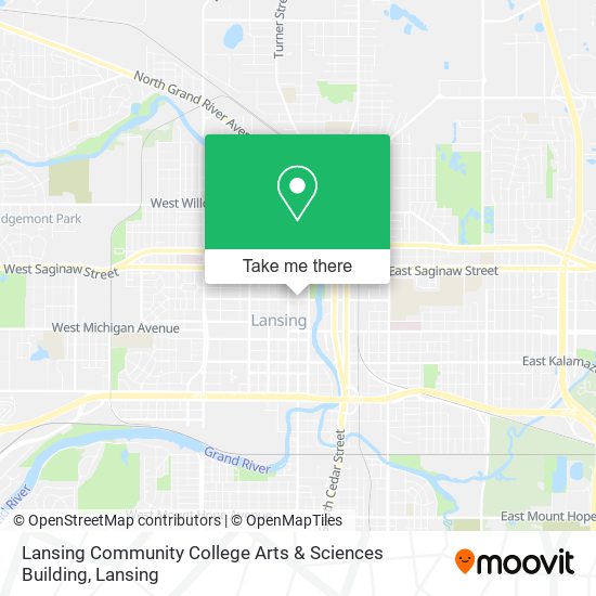 Lansing Community College Arts & Sciences Building map