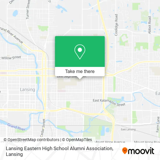 Lansing Eastern High School Alumni Association map