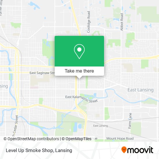 Level Up Smoke Shop map