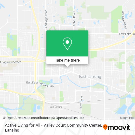Active Living for All - Valley Court Community Center map
