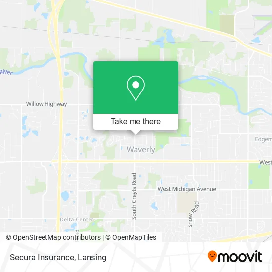 Secura Insurance map