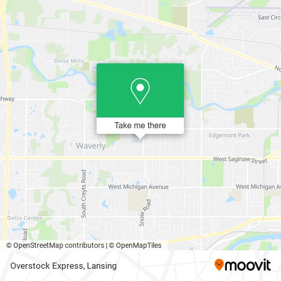 Overstock Express map