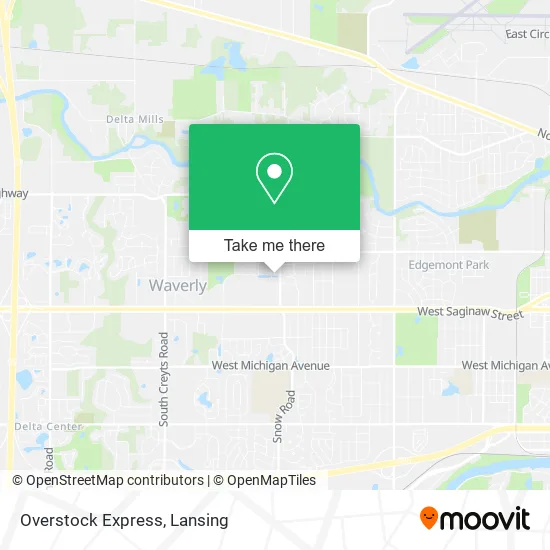 Overstock Express map