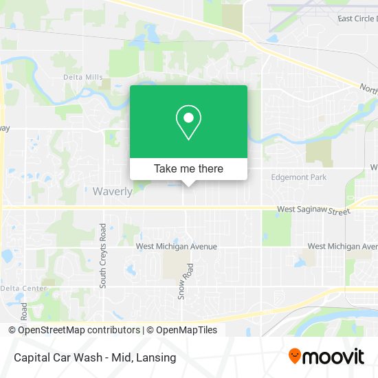 Capital Car Wash - Mid map