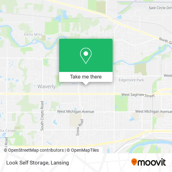 Look Self Storage map