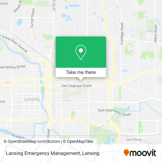 Lansing Emergency Management map