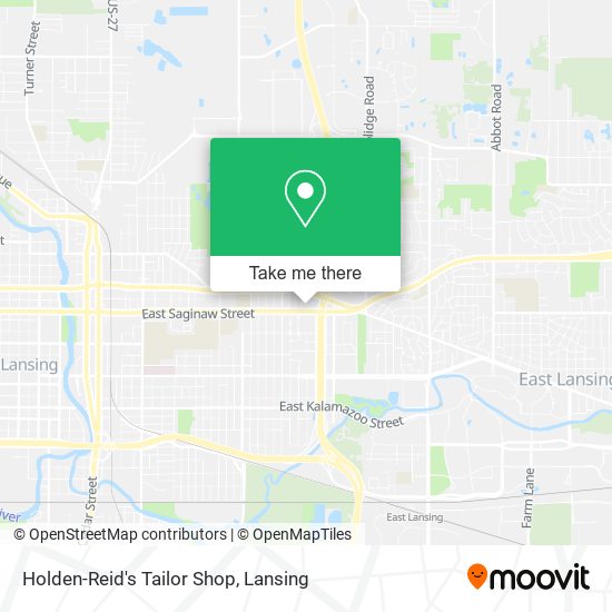 Holden-Reid's Tailor Shop map
