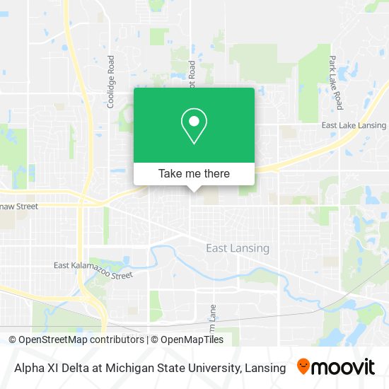Mapa de Alpha XI Delta at Michigan State University
