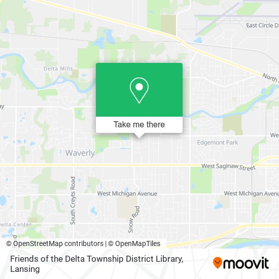 Friends of the Delta Township District Library map