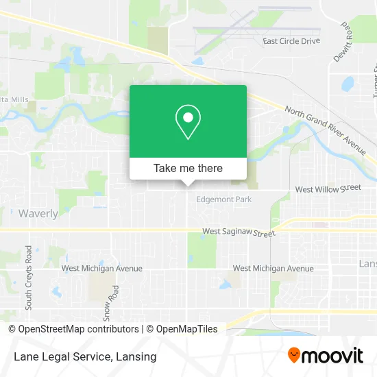 Lane Legal Service map