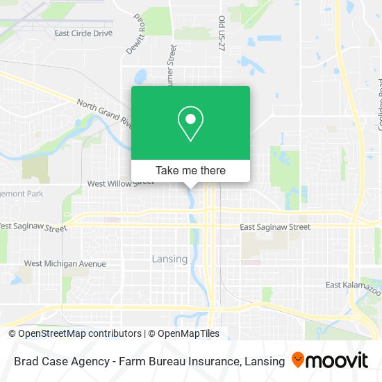 Brad Case Agency - Farm Bureau Insurance map