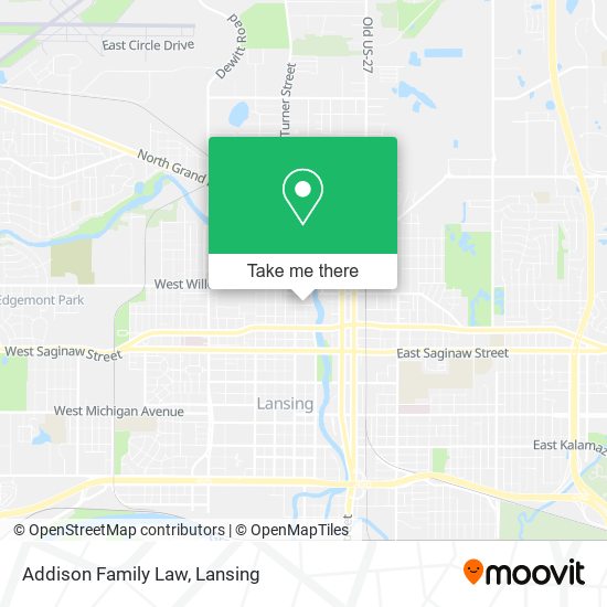 Addison Family Law map