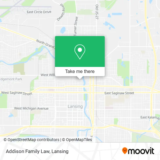 Addison Family Law map