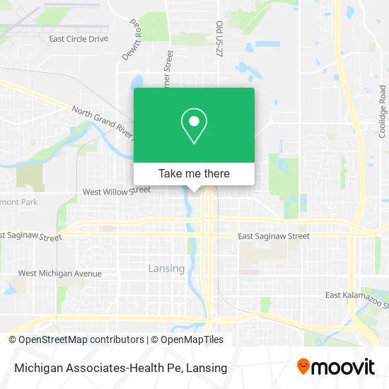Mapa de Michigan Associates-Health Pe