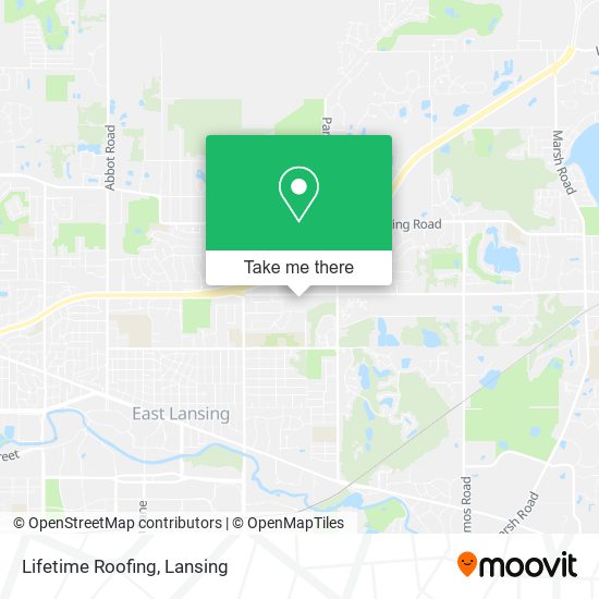 Lifetime Roofing map