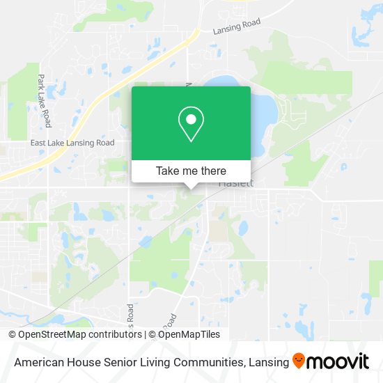 American House Senior Living Communities map