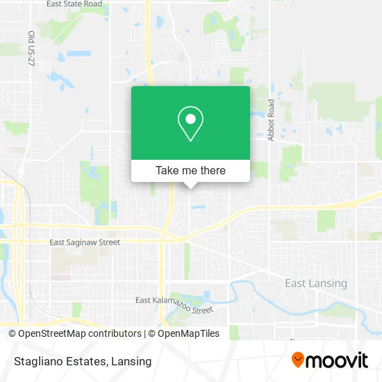 Stagliano Estates map