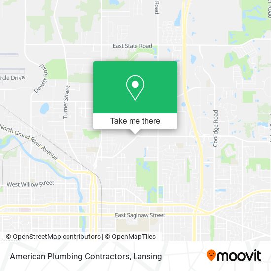 American Plumbing Contractors map