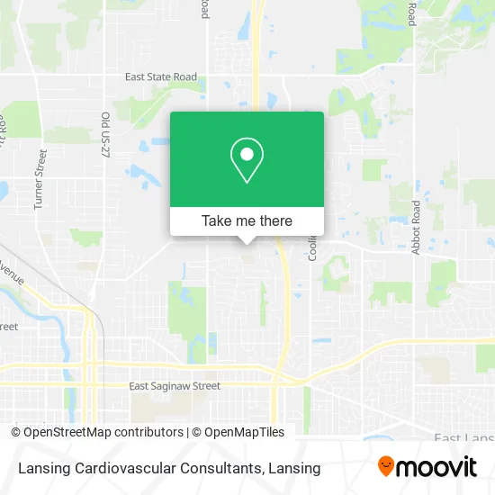 Lansing Cardiovascular Consultants map