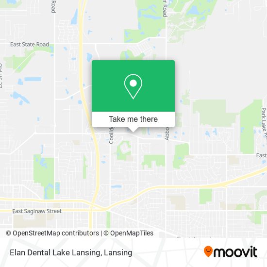 Elan Dental Lake Lansing map