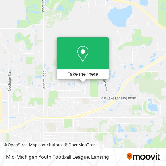 Mid-Michigan Youth Football League map