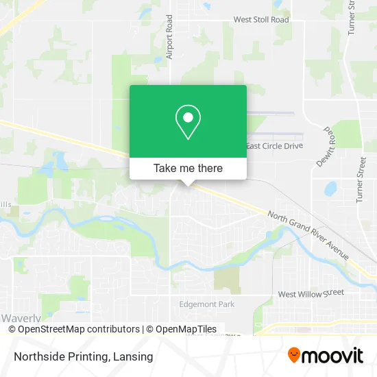 Northside Printing map