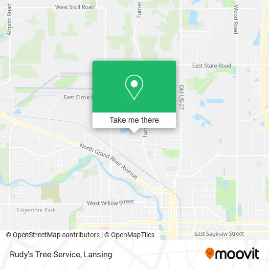 Rudy's Tree Service map