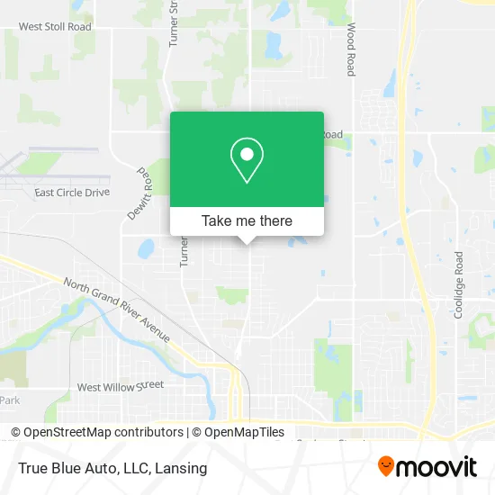True Blue Auto, LLC map