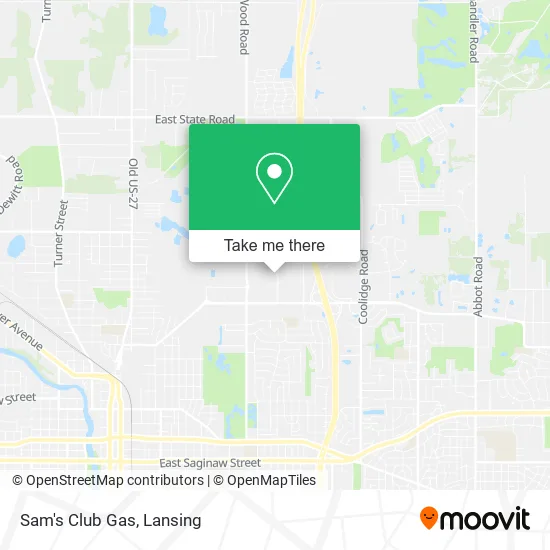 Sam's Club Gas map