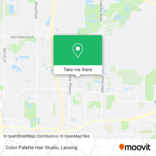 Color Palette Hair Studio map